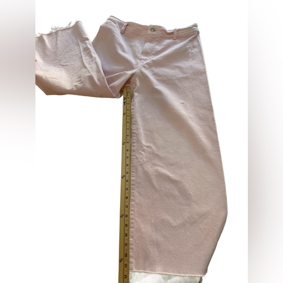 Universal Thread Pink Denim High Rise Ankle Sailor Jeans, size 12 - Picture 5 of 5